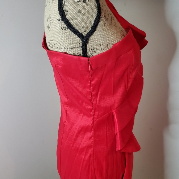 Jessica Simpson ruffled red dress - Picture 2 of 9